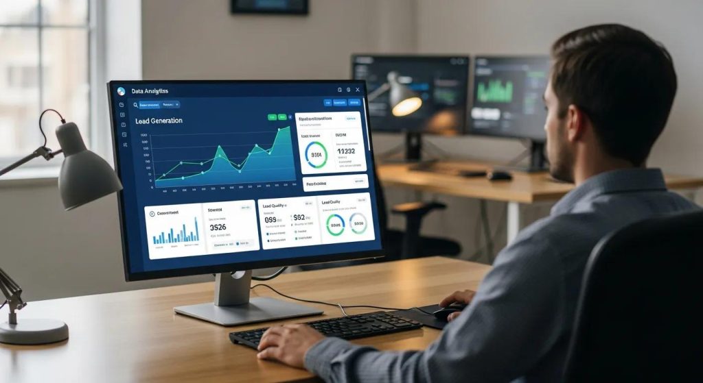 Analyzing data analytics for improving lead generation outcomes