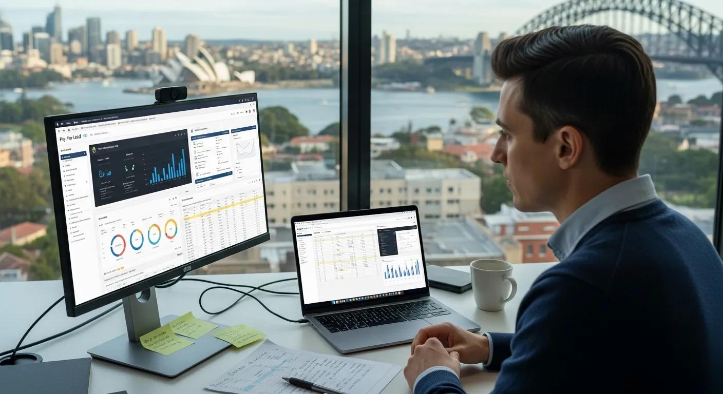 Growth marketer analyzing data for Pay Per Lead strategies in Sydney