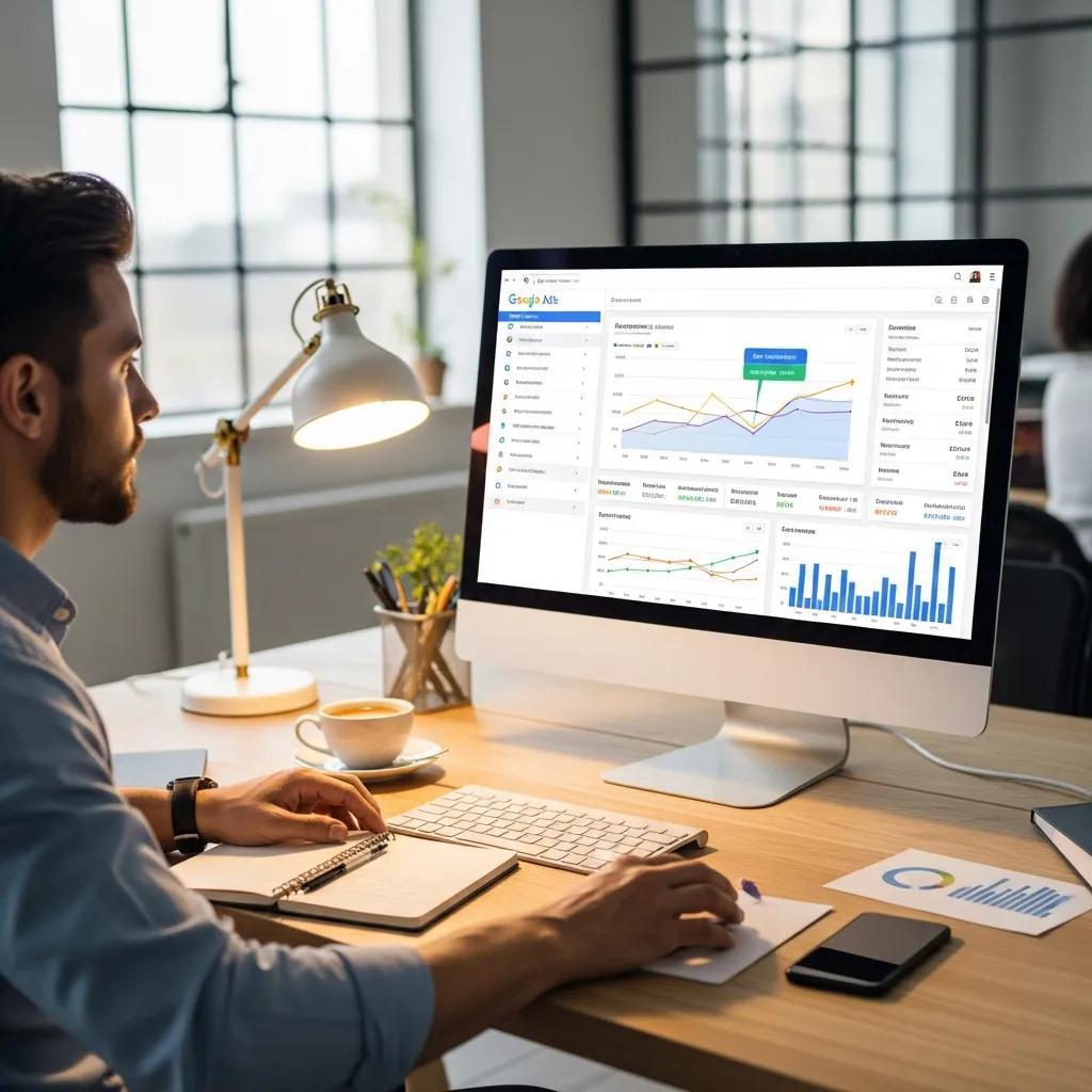 Results Agency specialist reviewing Google Ads performance metrics